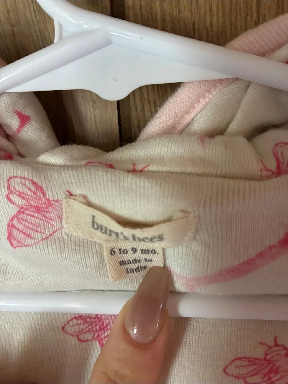 Striped Pink & Gray Baby Hoodie Jacket - Soft Button-Front